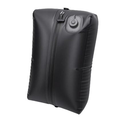 Naroote 20L Reusable Travel Vacuum Bag, Built in Pump Rechargeable Folding Compression Bag, Luggage Space Saver Packing Tool, Ideal for Camping Carry On Suitcases Backpack Seal (Black Grid) - color: Black Grid