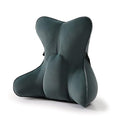 Lumbar Support Pillow(Pat. Pend) for Lower Back Pain Relief – Multi-Functional Ergonomic Lumbar Cushion, Reading Pillow for Office Chair, Car Seat & Sofa,Charcoal Gray - color: Charcoal Gray