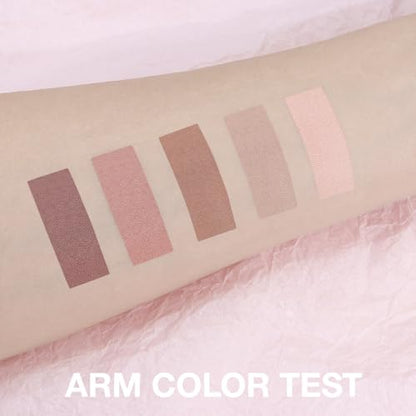 Matte Eyeshadow Palette,Peach Nude Neutral Eye Shadow,Rosy Beige Taupe Brown Eyeshadow,Soft Blendable Natural Makeup,Long Lasting Waterproof Eyeshadow for Daily Office Soft Glam Look,Sombra de Ojos 02 - color: B02