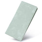 Bveyzi Ultra Slim Thin Leather RFID Blocking Credit Card Holder Bifold Clutch Wallets for Women - color: Sage Green
