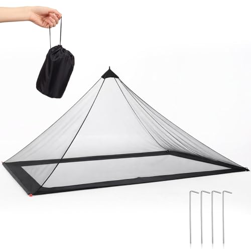 1 Set Mosquito Netting for Camping with Carry Bag Compact Lightweight Mosquito Net for Bed Outdoor Sleeping Bags Tent Screen Rooms
