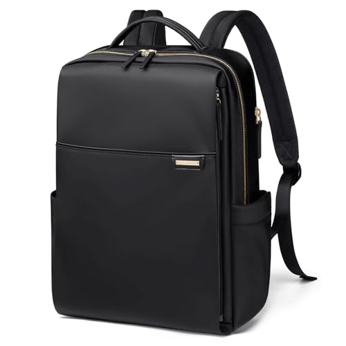 Laptop Backpack for Women, Work Business Traval Computer Backpacks with Laptop Compartment Waterproof Casual Daypack for Travel College,14Inch,Black - color: Black, size: 14 Inch