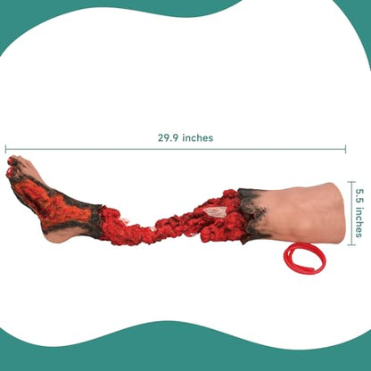 Wearable Wound Packing Leg Trainer, Partial Leg Amputated Simulation Kit for Medical Training, Emergency Trauma Assessment Practice Set - style: Leg