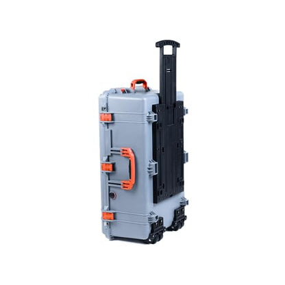 Silver Pelican 1650 Large Case - Comes with Pick & Pluck Foam - Orange Handles & Latches. - color: Orange Handles & Latches