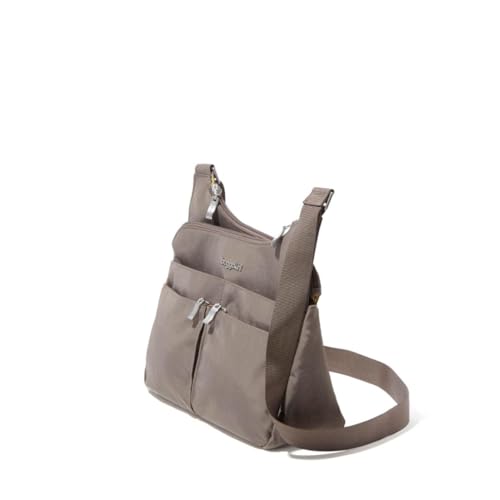 Baggallini Crossbody Travel Bag 11x8.5 Lightweight Water-resistant Nylon Handbag - color: Portobello