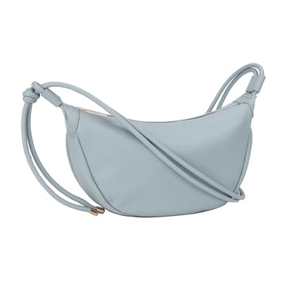 Mali&Lili Hobo Shoulder Bag for Women, Aria Convertible Crossbody Bags for Women, Vegan Leather purses, Shoulder Handbags - color: Slate Blue