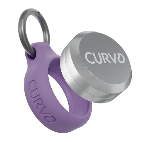 CURVD Premium Carrying Case - Durable Travel Keychain Container, Small Waterproof Holder for Earplugs, Pills, Coins Compatible with Loop, Eargasm & Vibes, or Compact Mini Purse Pill Box Container - color: Purple, size: 1 Pack
