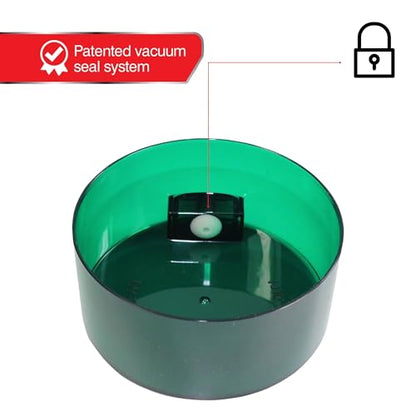 Tightvac - 3oz to 12 Ounce - Patented Airtight Container | Multi-use Vacuum Container Works as Smell Proof Containers for Herbs and Dry Goods. Green Tint - color: Green Tint