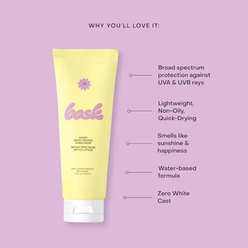 Bask Sunscreen Carry-on Kit: Travel Size Bundle with Beach and Travel Pouch | SPF 30 & 50 Sheer Moisturizing Sunscreen Lotion, Daily Invisible Gel SPF 40 Face Sunscreen, & Convenient Travel Pouch - color: Travel Kit, size: 2.13 Ounce (Pack of 4)