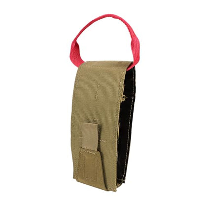 IFAK Insert, Tactical Pocket First Aid Pouch Insert, Portable EDC Slim Medical Trauma Kit Organizer MED Panel Webbing Handle - color: Coyote brown