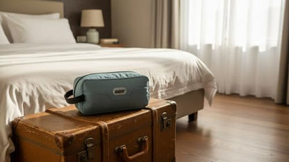 GOX Travel Toiletry Bag Dopp Kit Case for Men Multifunction Packing Organizer Pouch (Haze Blue) - color: Haze Blue