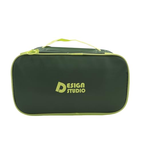 Portable Underwear Bra Storage Bag Waterproof Travel Organizers Multi-Layer Toiletry Packing Cube - color: Green