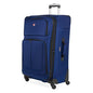 SWISSGEAR Sion Softside Expandable Spinner Luggage Durable Lightweight Travel Suitcase, Blue, Checked-Large - color: Blue, size: Checked-Large