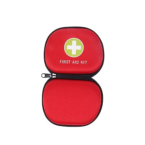 EVA Case Empty Medical Bag Mini Pocket First Aid Kit Empty Small Pouch Hard Case Hard Cases for Emergency Camping First Responder Home Business Outdoor (Red G) - color: Red G