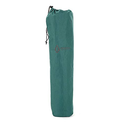 ARROWHEAD OUTDOOR 26” (66cm) Portable Camping Folding Table, 2 Cup Holders, Square, Carrying Case, Steel Frame, High-Grade 600D Canvas - color: Green