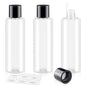 Clear 200ML/6.8OZ Travel Size Toiletries, 3 Pack Plastic Travel Bottles, Double Leak Proof Travel Size Containers for Shampoo, Lotion, Body Wash, Refillable Empty Travel Bottles with 6pcs Labels - color: Clear, size: 200ml(3pcs)
