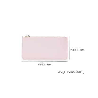 Pencil Pen Case Stationery Case Pouch Bag (Pink,Faux leather) - color: Pink/FL