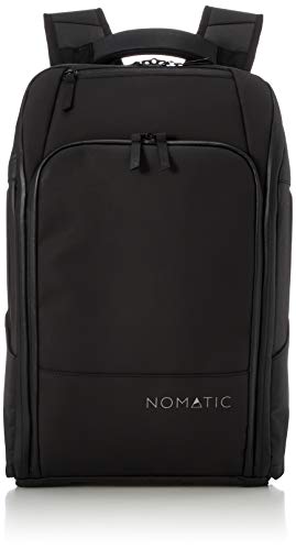 NOMATIC 20L Travel Pack - Mens Travel Backpack - Expandable to 30L - Water Resistant Daypack - TSA-Ready - Lightweight Business Traveling Backpack for Men - 16" Laptop Compartment - color: Black, size: 20L