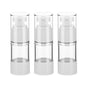 0.5OZ/15ML Clear Airless Pump Bottles, Lotion Dispenser Travel with Pump, Vacuum Plastic Travel Size Lotion Bottle for Foundation, Creams, Cosmetic(3 Pack) - size: 0.5 oz / 15 ml (3 pcs)