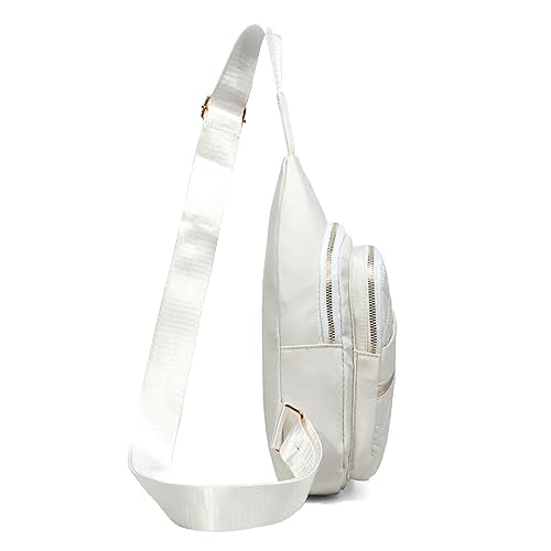 AOSTIHOT Crossbody Small Sling Backpack Sling Bag for Women, Chest Bag Daypack Crossbody for Travel Sport Running Hiking Beige - color: Beige