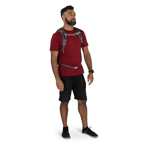Osprey Sportlite Lightweight Hiking Backpack with Hydraulics Reservoir for Men & Women - Everyday Hydration Travel Bag - color: Graphite Purple, style: 15l
