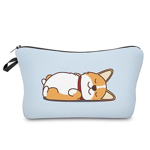 Deanfun Small Makeup Case - Cute and Waterproof Cosmetic Bag for Women(Corgi D5-55061) - color: Corgi 55061