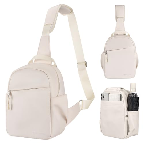 K&F CONCEPT Small Camera Bag for Photographer, Camera Sling Crossbody bag for DSLR/SLR/Mirrorless Camera, Compact Camera Case for Men and Women - color: Beige-01, size: Sling Bag-5L