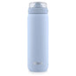 Ello Cooper 22oz Stainless Steel Water Bottle with Straw and Carry Handle, Double Walled and Vacuum Insulated Metal, Leak Proof Locking Lid with Soft Silicone Spout, Reusable, BPA Free, Halogen Blue - color: Halogen Blue, size: 22 Ounces