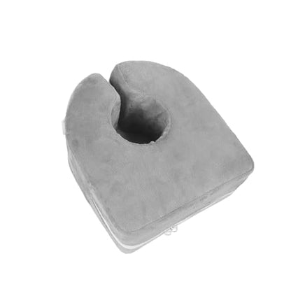 Adult Bed Sore Pads Wedge Foot Support Pillow Pressure Ulcer Ankle Protector Ring Foot Rest Pillows Bedridden Patient Elderly Heel Cushion Sleeping Elevated Foam Pad Leg Post Surgery Recovery Pillow - color: Grey,1pc