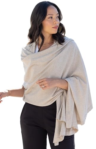 zestt Dreamsoft Travel Scarf, Wrap and Shawl for Women, Organic Cotton - color: Birch