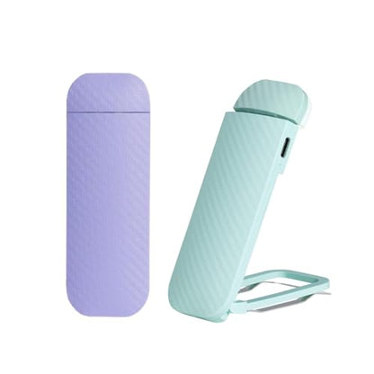 HEMONNKAM Book Reading Light, 2 Pack Rechargeable Clip on Booklight, Eye Caring 3 Color Temperatures & 5 Brightness Levels, Night Use for Bed, Long Lasting, Reading at Night in Bed, Purple+Light Blue - color: Purple+Light Blue