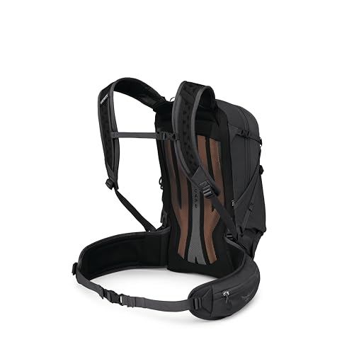 Osprey Sportlite 25L Lightweight Hiking Backpack for Men and Women - Everyday Hiking Bag - Travel Daypack, Raven Black, Extended Fit - color: Raven Black, style: 25l - Extended Fit