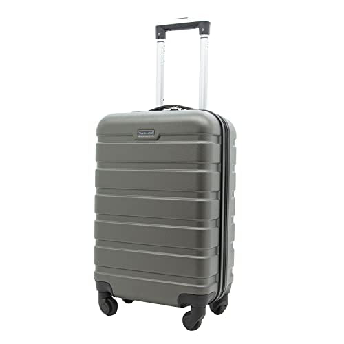Travelers Club Harper Luggage, Charcoal, 20-Inch Carry-On - color: Charcoal, size: 22-Inch