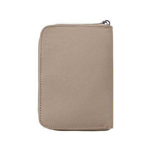 Travelon RFID Blocking Passport Zip Wallet - color: Sable