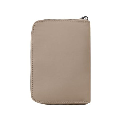 Travelon RFID Blocking Passport Zip Wallet - color: Sable