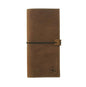 WANDERINGS Genuine Leather Passport Wallet - 4.25 x 9 - Large Leather Passport Holder for Travel - Folding Leather Travel Wallet Case with RFID Blocking, Travel Organizer for Men and Women - style: Tall