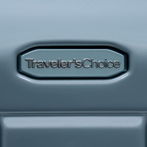 Traveler's Choice Ultimax II Polycarbonate Hardside Luggage with Spinner Wheels, Teal, 28-Inch Medium Trunk - color: Teal, size: 28-Inch Medium Trunk