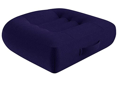 Seat Cushions for Office Chairs, Desk Chair Cushion for Long Sitting, Office Chair Pad Sitting Seat Pillow for Office Chair, Trucks,Car, Home,Wheelchair, Angle Lift Seat Cushion - color: Blue Regular