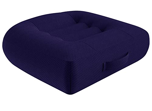 Seat Cushions for Office Chairs, Desk Chair Cushion for Long Sitting, Office Chair Pad Sitting Seat Pillow for Office Chair, Trucks,Car, Home,Wheelchair, Angle Lift Seat Cushion - color: Blue Regular