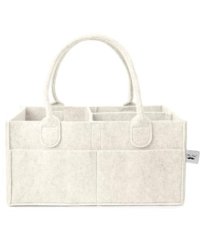 Mr. Pen- Baby Diaper Caddy Organizer, Beige, Medium, Nursery Storage Bin and Car Organizer for Diapers and Baby Wipes - color: Beige, size: 1 Pack, Regular