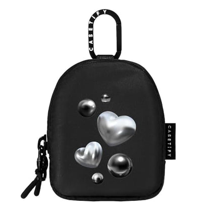 CASETiFY Earbuds Pouch - Chrome Hearts - Black - color: Chrome Hearts