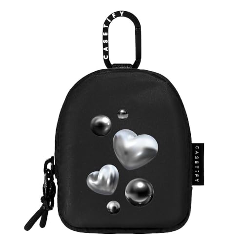 CASETiFY Earbuds Pouch - Chrome Hearts - Black - color: Chrome Hearts