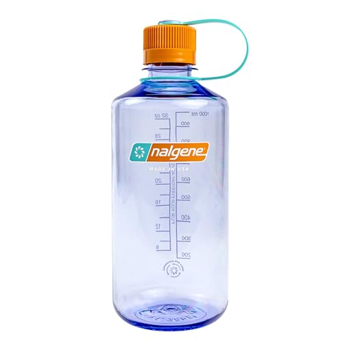 Nalgene Leak Proof Tritan BPA-Free Water Bottle - 32 oz Narrow Mouth - Made in the USA for Outdoor Use & Daily Hydration (Amethyst) (Pack of 6) - color: Amethyst, size: 32 Ounces (Pack of 6)