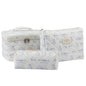 3PCS Coquette Makeup Bag，Quilted Cosmetic Bag Large Make Up Bag Set，Quilted Portable Toiletry Organizer Bag，Cotton Travel Skincare Bag for Women Girls (01-Blue Cat) - style: 01-blue Cat