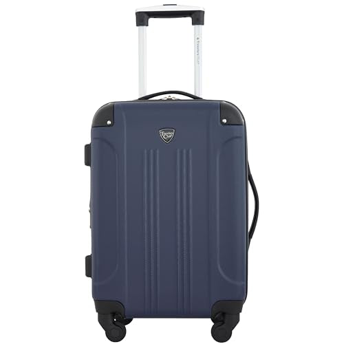 Travelers Club Chicago Hardside Expandable Spinner Luggage, Navy Blue, 3 Piece Set - color: Navy Blue, size: 3 Piece Set