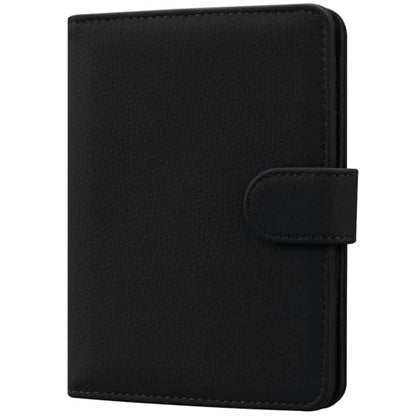 HOTCOOL Passport Holder Travel Essentials Airplane & Cruise Essentials Ship Leather Wallet Cover Case RFID Blocking Women & Men Vacation Travel Accessories Gifts Deals, Litchi - Black - color: A Litchi Black