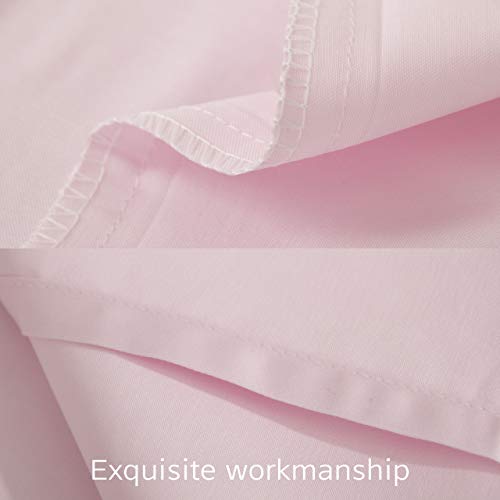 NTBAY Egyptian Cotton Toddler Pillowcases - Set of 2 - Travel Pillow Cases - 500 Thread Count Cotton 13x18 Pillow Covers - Envelope Closure Nursery Pillowcases, 13x18 Inches, Pink - color: Pink