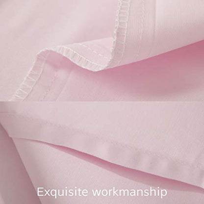 NTBAY Egyptian Cotton Toddler Pillowcases - Set of 2 - Travel Pillow Cases - 500 Thread Count Cotton 13x18 Pillow Covers - Envelope Closure Nursery Pillowcases, 13x18 Inches, Pink - color: Pink