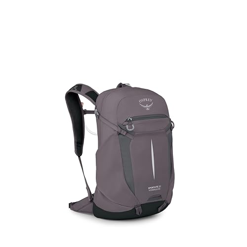 Osprey Sportlite Lightweight Hiking Backpack with Hydraulics Reservoir for Men & Women - Everyday Hydration Travel Bag - color: Graphite Purple, style: 20l
