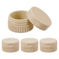 uxcell 4pcs Travel Containers for Toiletries, 0.68oz 20ml Small Silicone Cream Jars Leak-proof Travel Essentials with Lid for Cosmetic Body Skin Cream, Light Brown - color: Light Brown